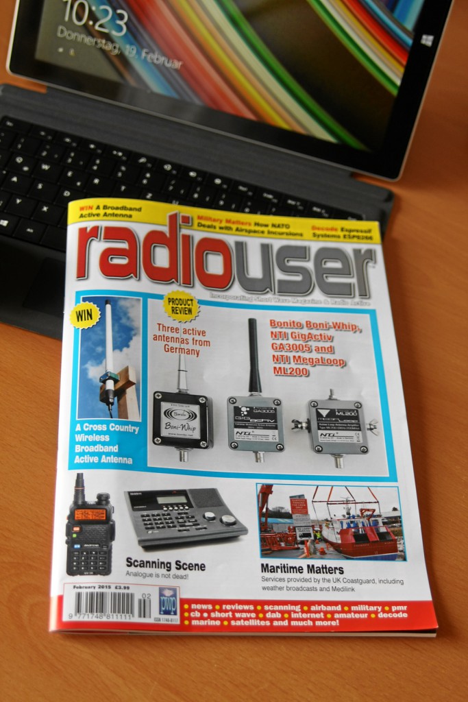 Bonito active Antennas in RadioUser Magazine